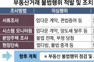 업다운계약·불법전매 등 2만여건 적발… 이달 특사경 뜬다