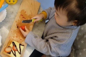 소유진 딸 서현, 엄마 간식 만드는 효녀딸 ‘꼬마 요리사’