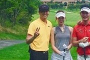 이유애린♥이정진, 다정한 골프 데이트 포착 ‘서로에 기댄 포즈’