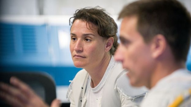 지넷 엡스 대신 오는 6월 카자흐스탄 발코누르 기자에서 국제우주정거장(ISS)으로 출발할 러시아 소유즈 우주선 탑승자 명단에 이름을 올린 세레나 오농 챈슬러(왼쪽) 박사. NASA 제공