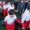 [서울포토] 평창 올림픽 남북 단일팀 참가할 北 여자 아이스하키 선수들