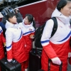 [서울포토] 남측 도착한 북한 여자 아이스하키 선수단