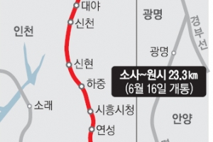 소사~원시 복선철도 6월 16일 개통