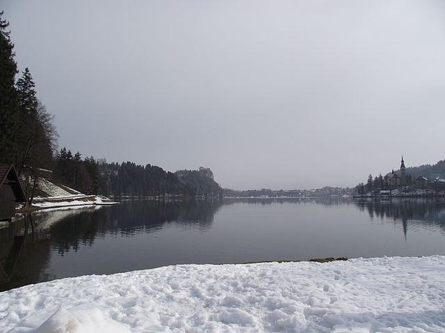 슬로베니아 블레드 호수의 겨울 모습 [출처:Wikimedia Commons=연합뉴스]