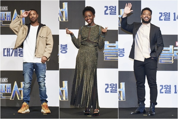 ‘블랙 팬서’ 마이클 B. 조던, 루피타 뇽, 라이언 쿠글러 감독