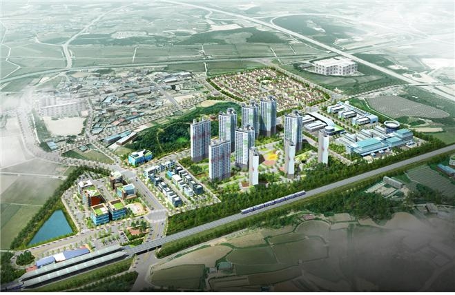 능서역세권 도시개발사업 조감도  (여주시 제공)