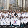 ‘축제 ’ 같은 한국선수단 입촌식… 평창 ‘8ㆍ4 드라마’ 시작됐다