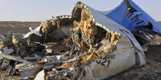 2015년 10월 31일 이집트 시나이 반도에 추락한 코갈림아비아 항공 여객기의 잔해. 서울신문 DB 