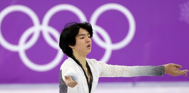 차준환이 17일 강릉 아이스아레나에서 열린 평창동계올림픽 피겨 남자 싱글 프리스케이팅에서 차분한 연기를 펼치고 있다. 연합뉴스