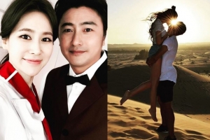 ‘결혼 19년차’ 안정환-이혜원 부부, 사막에서 뜨거운 입맞춤? ‘여전히 ♥’