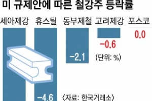 [美, 전방위 통상압박] 美 관세폭탄 맞을라 철강株  ‘롤러코스터’