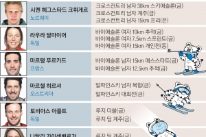 金 하나로는 모자라…욕심쟁이 챔피언 9명