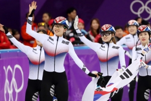 태극낭자, 女쇼트트랙 3,000ｍ 계주 2연패…최민정 2관왕