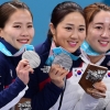 [서울포토] 은메달 목에 건 여자 컬링대표팀