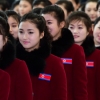 [서울포토] 북한 응원단, ‘이제는 떠날 시간’