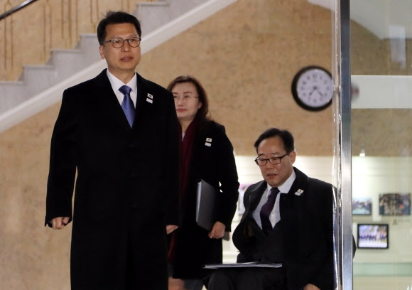 판문점 향하는 패럴림픽 실무회담 대표단