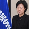 [서울포토] ‘굳은 표정’ 추미애 더불어민주당 대표