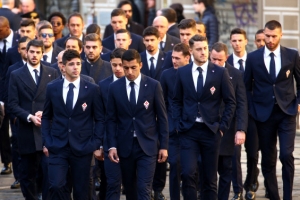 [포토] 애통한 표정의 피오렌티나 선수단