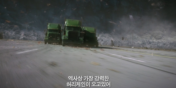 영화 ‘허리케인 하이스트’ 익스트림 리얼 액션 영상 한 장면.
