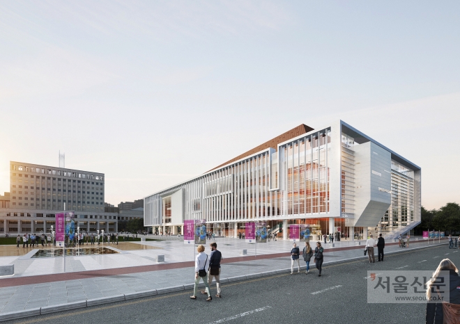 부천문화예술회관 남측 투시도