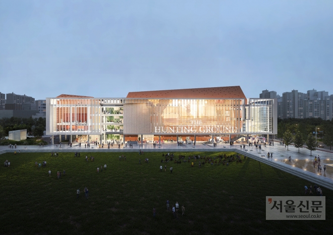 부천문화예술회관 서측 투시도