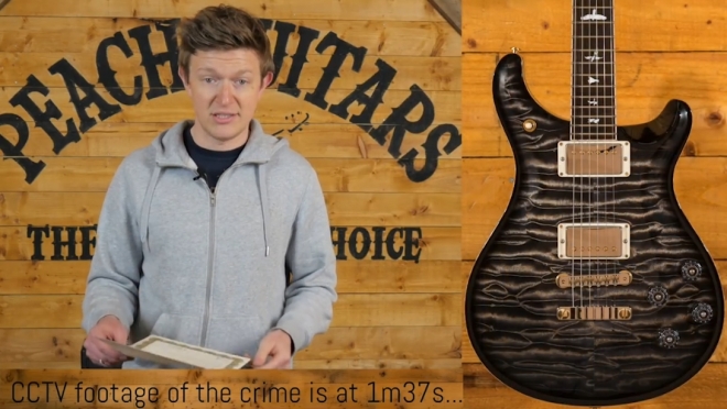 절도된 기타를 되찾기 위해 직접 동영상까지 제작해 페이스북에 올린 모습(유튜브 영상 캡처)