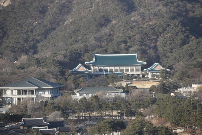2017년 1월 27일 설 연휴 당시 탄핵 상태였던 박근혜 전 대통령이 머물렀던 청와대 관저의 모습.  연합뉴스