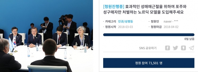 성매매 근절법 청와대 청원