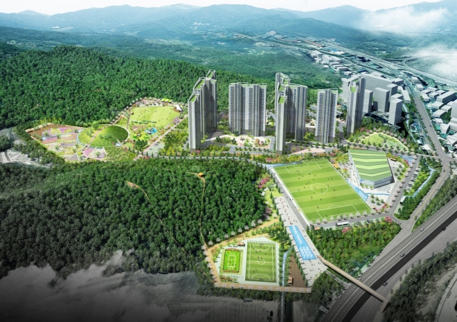 용인 삼가동 민간공원 개발 조감도.