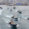 “한·일어업협정 표류 피해 정부가 책임져라”… 해상 시위 나선 어선들