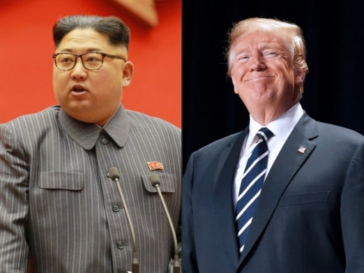 김정은(왼쪽) 북한 국무위원장과 도널드 트럼프(오른쪽) 미국 대통령. AP 연합뉴스