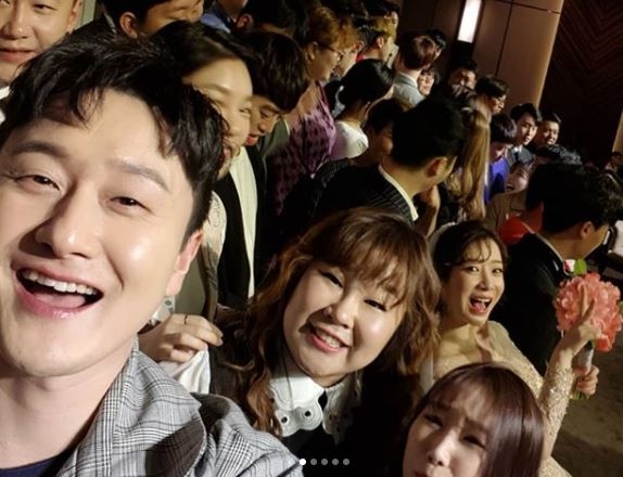 안소미 결혼식에 참석한 동료 코미디언들 모습