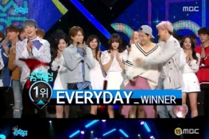 ‘음악중심’ 위너, 마마무-빅뱅 제치고 1위...‘EVERYDAY’ 인기 입증