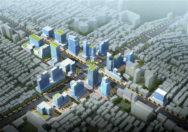 철도셔틀이 신설되는 내방역 일대 조감도.