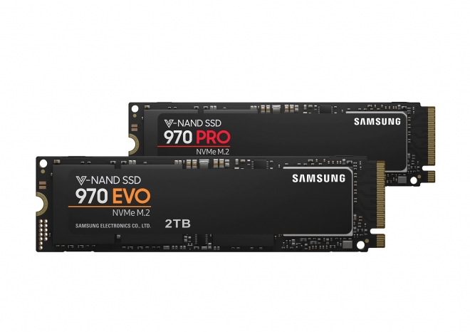 삼성전자의 고성능 소비자용 SSD 시리즈 ‘970 PRO’와 ‘970 EVO’