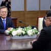 [서울포토] 남북정상회담, 미소 띤 문재인 대통령