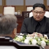 [서울포토] 北 김정은, 문재인 대통령 바라보는 시선