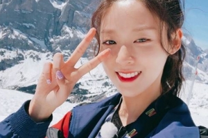 AOA 설현, 스위스 융프라우에서 근황 ‘알프스 여신이 따로 없네~’
