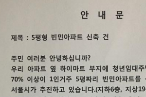 ‘빈민 아파트’ 논란에도 영등포구 청년주택 추진된다
