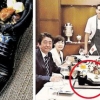 만찬서 ‘구두 디저트’ 대접… 굴욕당한 아베?