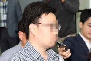 [포토] ‘김성태 폭행범’ 김모씨, 검찰 조사