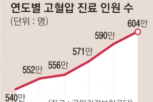 ‘만병의 근원’ 고혈압 600만명 시대