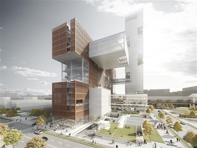 서울 도봉구 창동에 들어서는 ‘창동·상계 창업 및 문화산업단지’ 당선작 조감도. 서울시 제공