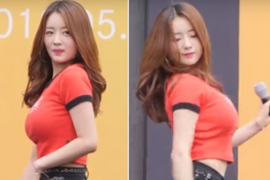 [포토] ‘반전 몸매’ 에이핑크 보미, 입이 쩍~ 볼륨
