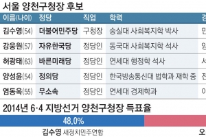 [6.13 판세 분석-서울시 기초단체장] 區 첫 연임 관심 vs 토박이 일꾼