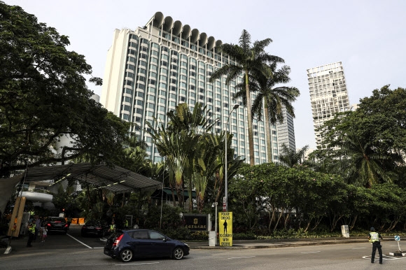 ‘특별행사구역’으로 지정된 싱가포르 샹그릴라 호텔