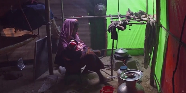 배우 김혜수가 출연한 유니세프 TV 캠페인 영상의 한 장면.