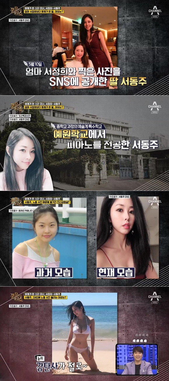 서정희 딸 서동주 전신성형설