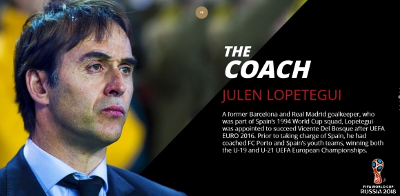 훌렌 로페테기 스페인 국가대표팀 감독 - FIFA 홈페이지 캡처