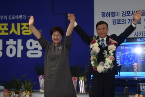 [6·13지방선거] 정하영 김포시장 당선인 “서울과 인천·경기도 상대로 김포시의 평화·번영 세일즈맨 역할하겠다”